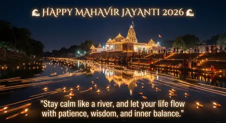 Mahavir Jayanti 2026 Wishes With Quotes Of Mahavir - Free Wishes Download