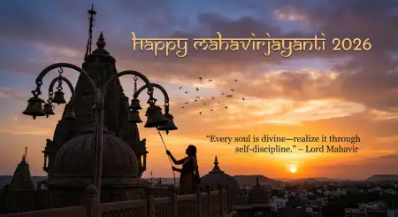 Mahavir Jayanti 2026 Wishes With Spiritual Captions - Free Wishes Download