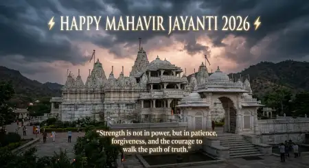 Mahavir Jayanti 2026 Wishes With Spiritual Quotes - Free Wishes Download