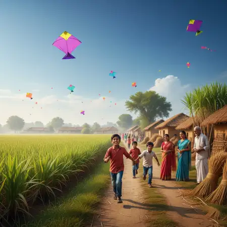 Free Makar Sankranti Background Cultural Celebration Background Download