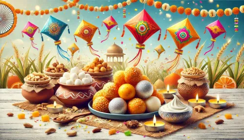 makar sankranti background image with harvest festival vibes