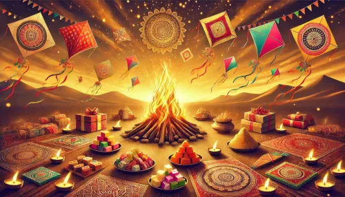 makar sankranti background image with harvest themes