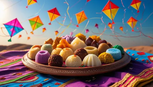 makar sankranti background image with indian culture theme