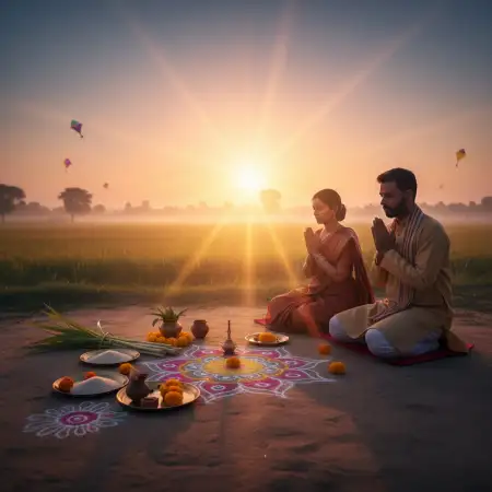 Free Makar Sankranti Background Photo Background Download