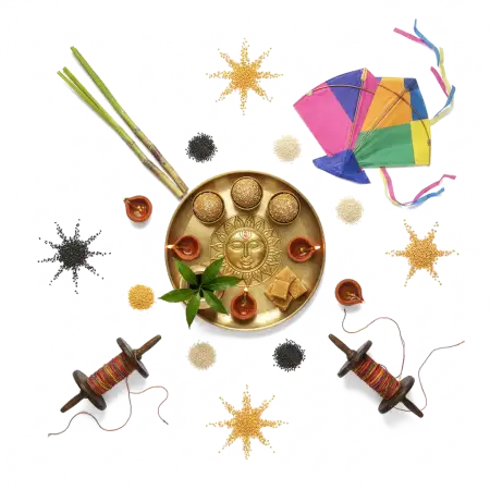 Free Makar Sankranti Traditional Png Design PNG Image Download