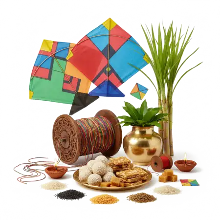 Free Makar Sankranti Typography Png PNG Image Download