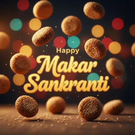 Makar Sankranti Wishes Colorful Kite Theme 2026 - Free Happy Makar Sankranti 2026 Wishes Download