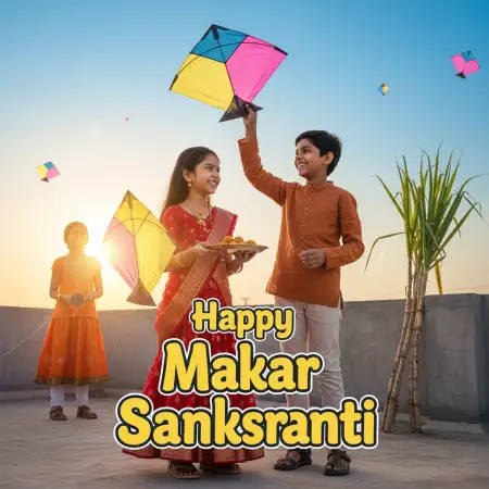 Makar Sankranti Wishes Short Message 2026 - Free Happy Makar Sankranti 2026 Wishes Download