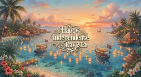 Maldives Independence Day 2026 Greeting Card - Free Maldives Independence Day 2026 Download