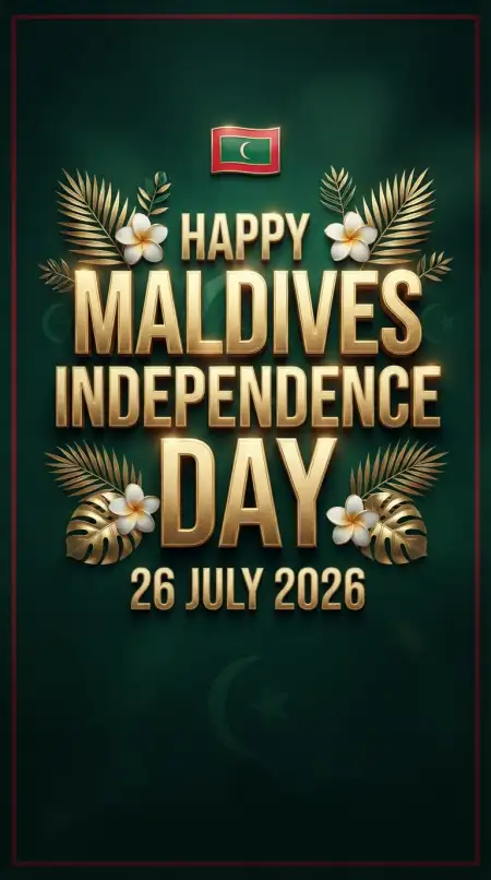 Maldives Independence Day Logo Design - Free Maldives Independence Day 2026 Download