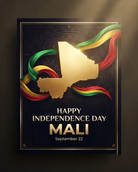 mali independence day vector illustration