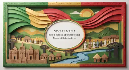 mali national day greeting card 2026