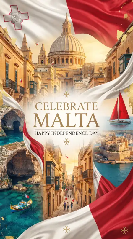 malta independence day background images - Malta Independence Day Greeting