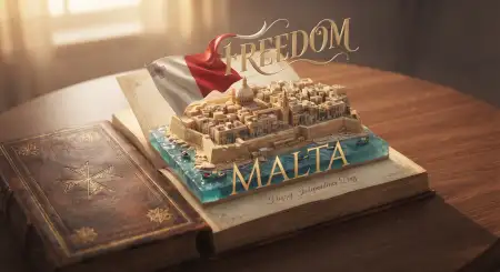 malta independence day lettering design - Malta Independence Day Malta Map Design