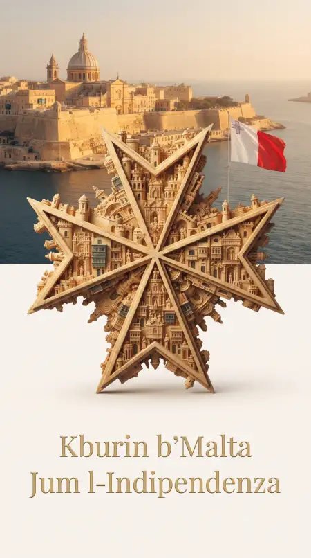 malta independence day patriotic artwork