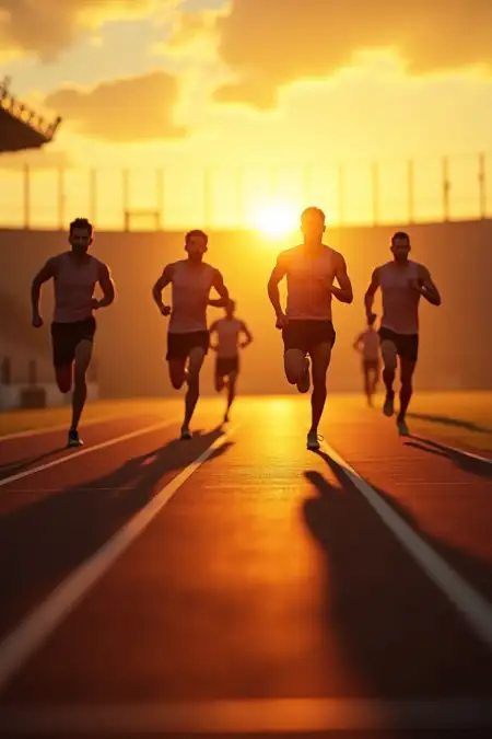 Marathon Race Background With Crowd - Free Sports Background Download