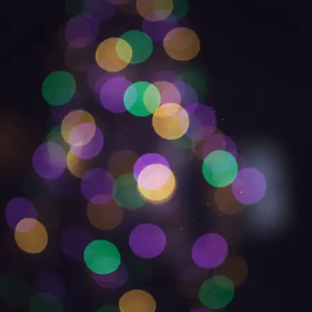 Mardi Gras Festive Lights Bokeh Background - Free Mardi Gras Background Download