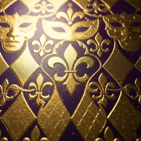 Mardi Gras Invitation Card Background Design - Free Mardi Gras Background Download