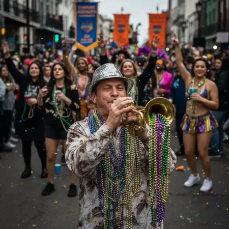 Mardi Gras Youtube Thumbnail Background - Free Mardi Gras Background Download
