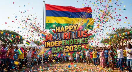Mauritius Independence Day Patriotic Banner 2026 - Free Happy Mauritius Independence Day 2026 Download