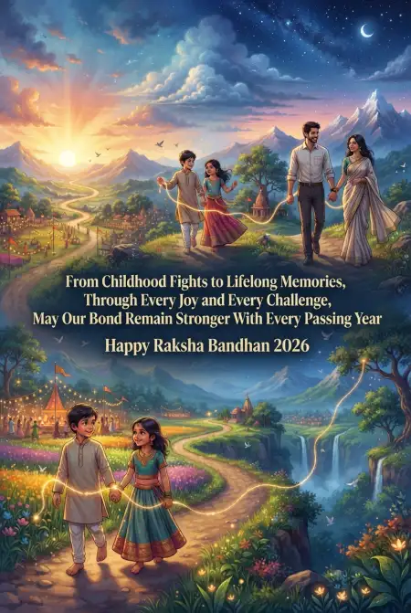 Meaningful Raksha Bandhan Wishes 2026 - Free Happy Raksha Bandhan Wishes 2026 Download