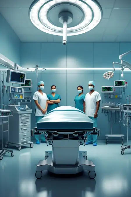 Medical Background With Ambulance And Hospital - Free Medical Background Download