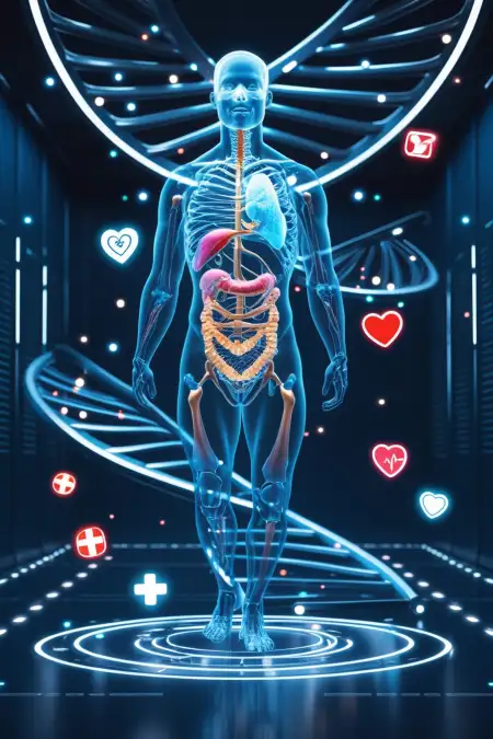 Medical Background With DNA Structure - Free Medical Background Download