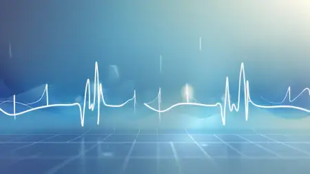 Medical Background With ECG Line Design - Free Medical Background Download