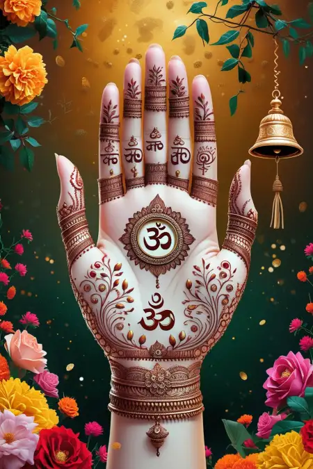 Mehndi With Bangles Design For Sawan Shringar - Free Sawan Somwari Mehndi Design Download