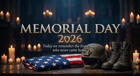Free Memorial Day 2026 Emotional Remembrance Graphics Background Image Download