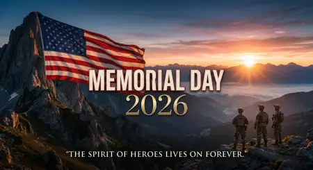 Free Memorial Day 2026 Freedom And Honor Graphics Background Image Download