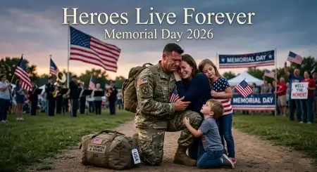 Memorial Day 2026 Hero Tribute Poster - Free Memorial Day 2026 Download