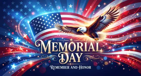 Free Memorial Day 2026 Luxury Eagle Patriotic Wallpapers Background Image Download