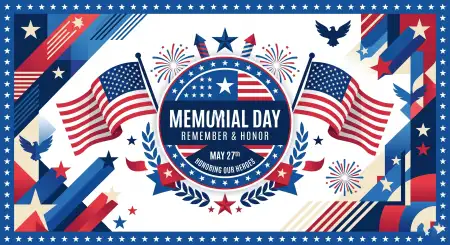 Free Memorial Day 2026 Luxury Social Media Templates Background Image Download