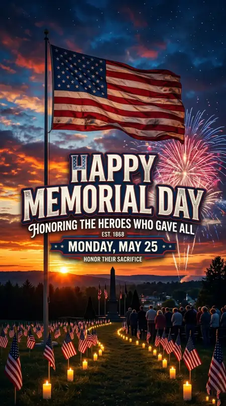 Memorial Day 2026 Memorial Quote Poster - Free Memorial Day 2026 Download