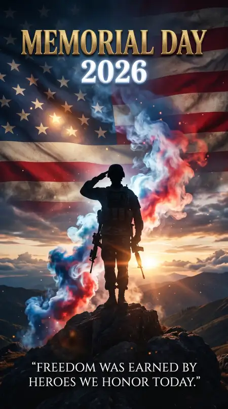 Free Memorial Day 2026 Patriotic Mobile Wallpapers Background Image Download