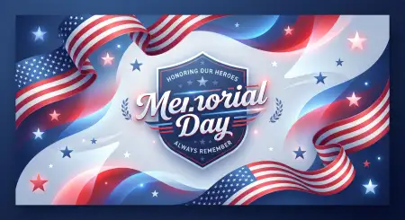 Memorial Day 2026 Patriotic Vector Backgrounds - Free Backgrounds Download
