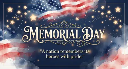 Free Memorial Day 2026 Patriotic Website Banner Images Background Image Download