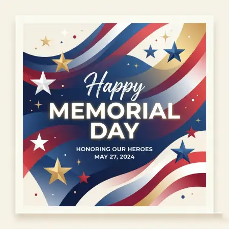 Memorial Day Greeting Card For Holiday Celebration 2026 - Free Memorial Day Greeting Card 2026 Download