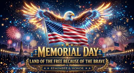 Memorial Day Greeting Card For Holiday Deals Banner 2026 - Free Memorial Day Greeting Card 2026 Download
