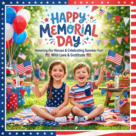 Memorial Day Greeting Card For Kids Activities 2026 - Free Memorial Day Greeting Card 2026 Download