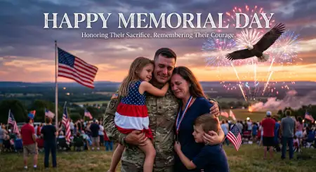 Memorial Day Greeting Card For Military Families 2026 - Free Memorial Day Greeting Card 2026 Download
