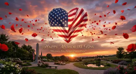 Memorial Day Greeting Card For Online Sharing 2026 - Free Memorial Day Greeting Card 2026 Download