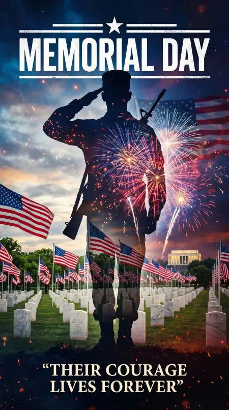 Memorial Day Greeting Card Png Transparent 2026 - Free Memorial Day Greeting Card 2026 Download
