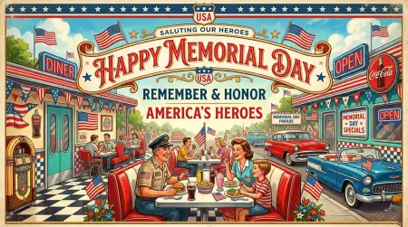 Memorial Day Greeting Card With American Tradition Theme 2026 - Free Memorial Day Greeting Card 2026 Download