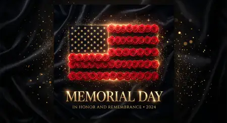Memorial Day Greeting Card With Artistic Typography 2026 - Free Memorial Day Greeting Card 2026 Download