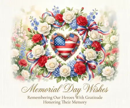 Memorial Day Greeting Card With Heroic Tribute Message 2026 - Free Memorial Day Greeting Card 2026 Download