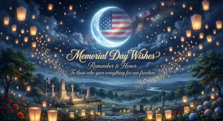 Memorial Day Greeting Card With Memorial Candle Light 2026 - Free Memorial Day Greeting Card 2026 Download