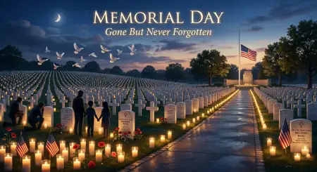 Memorial Day Greeting Card With Memorial Quotes 2026 - Free Memorial Day Greeting Card 2026 Download