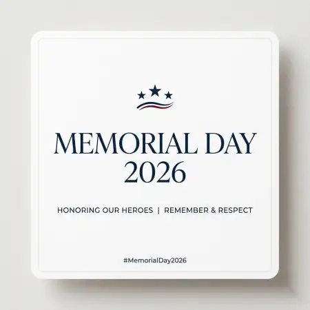 Memorial Day Greeting Card With Navy Theme 2026 - Free Memorial Day Greeting Card 2026 Download